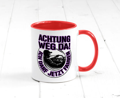 Achtung weg da ich darf jetzt Fahren | Führerschein lustig Humor Geschenkidee