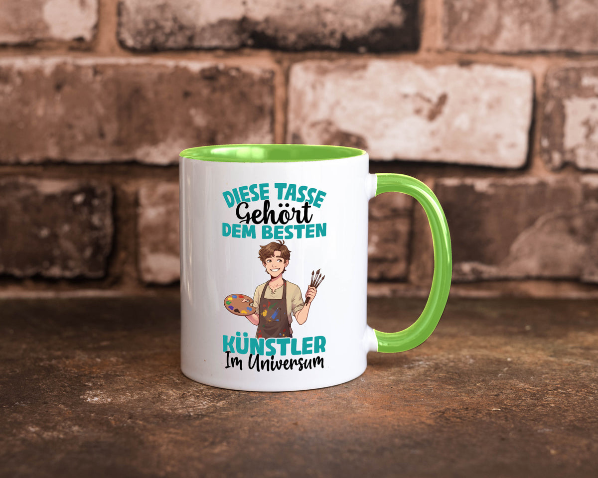 Im Universum: Künstler | Kunst Geschenkidee Humor Tasse