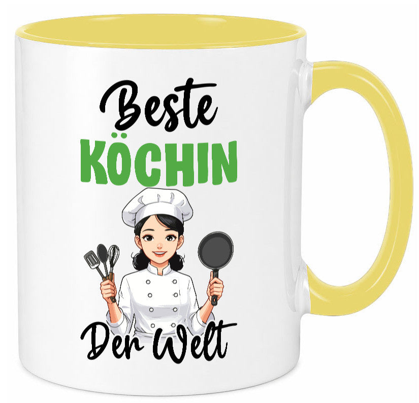 Beste Köchin | Chefköchin Chefkoch v2 lustig Arbeit Kollegen Büro Geschenk Tasse