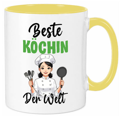 Beste Köchin | Chefköchin Chefkoch v2 lustig Arbeit Kollegen Büro Geschenk Tasse