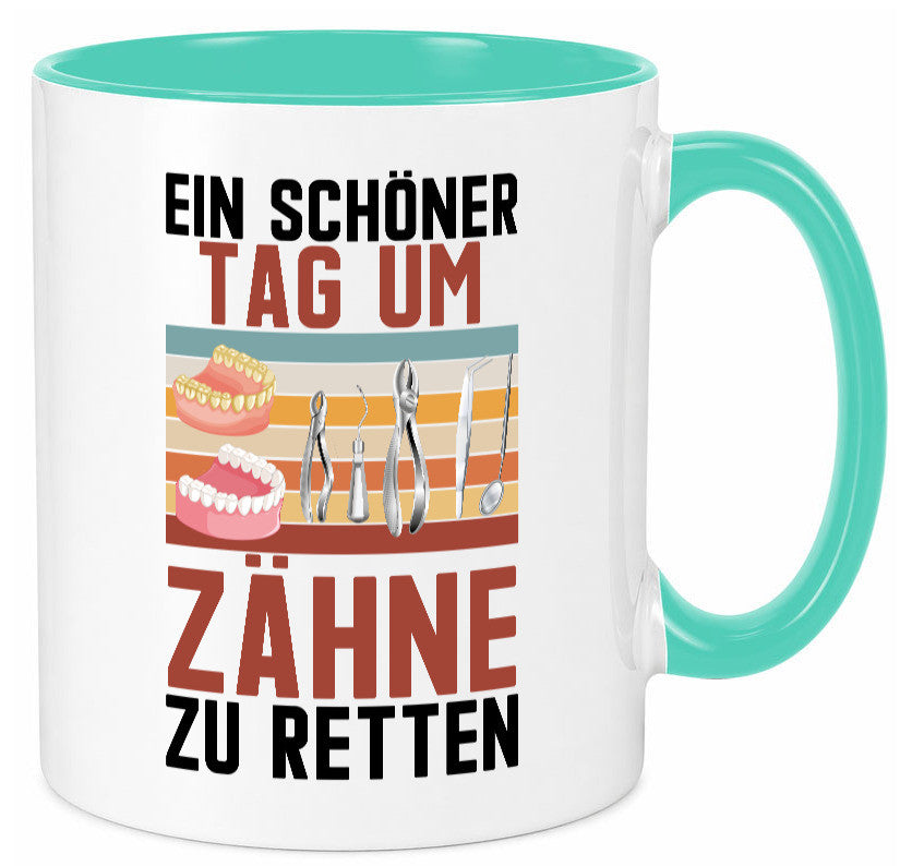 Ein schöner Tag um zähne zu retten | Zahnarzt Geschenk Humor Geschenkidee