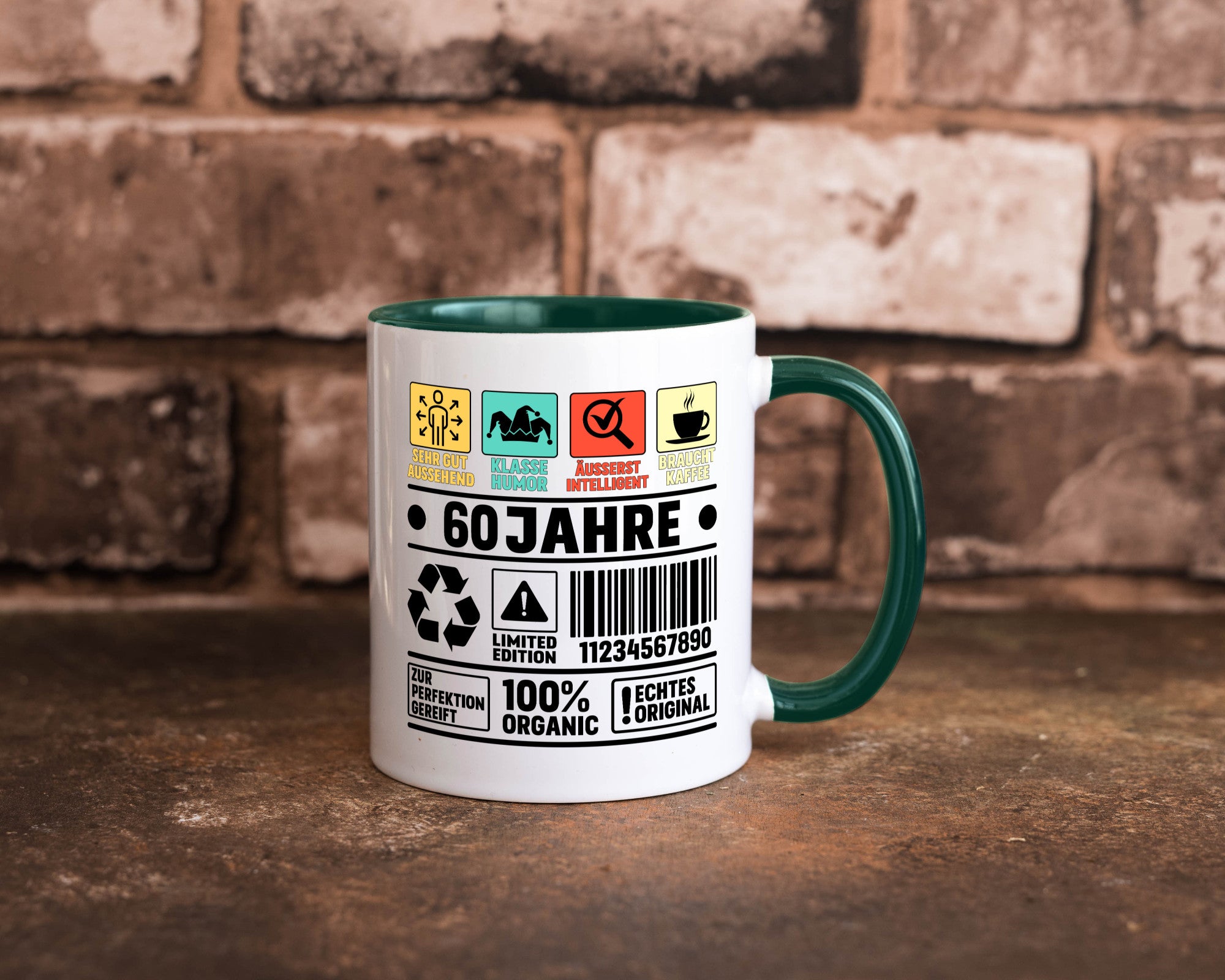 60. Geburtstag | 60 Jahre Humor Limited Edition Geschenkidee Tasse