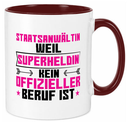 Superheldin Staatsanwältin | Anwältin Humor Geschenkidee Tasse