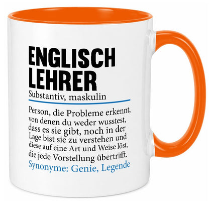 Englischlehrer | Lehrer Schule Englisch Geschenkidee Humor Tasse