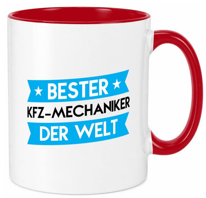 Bester KFZ-Mechaniker | Werkstatt Mechaniker Geschenkidee Humor Tasse