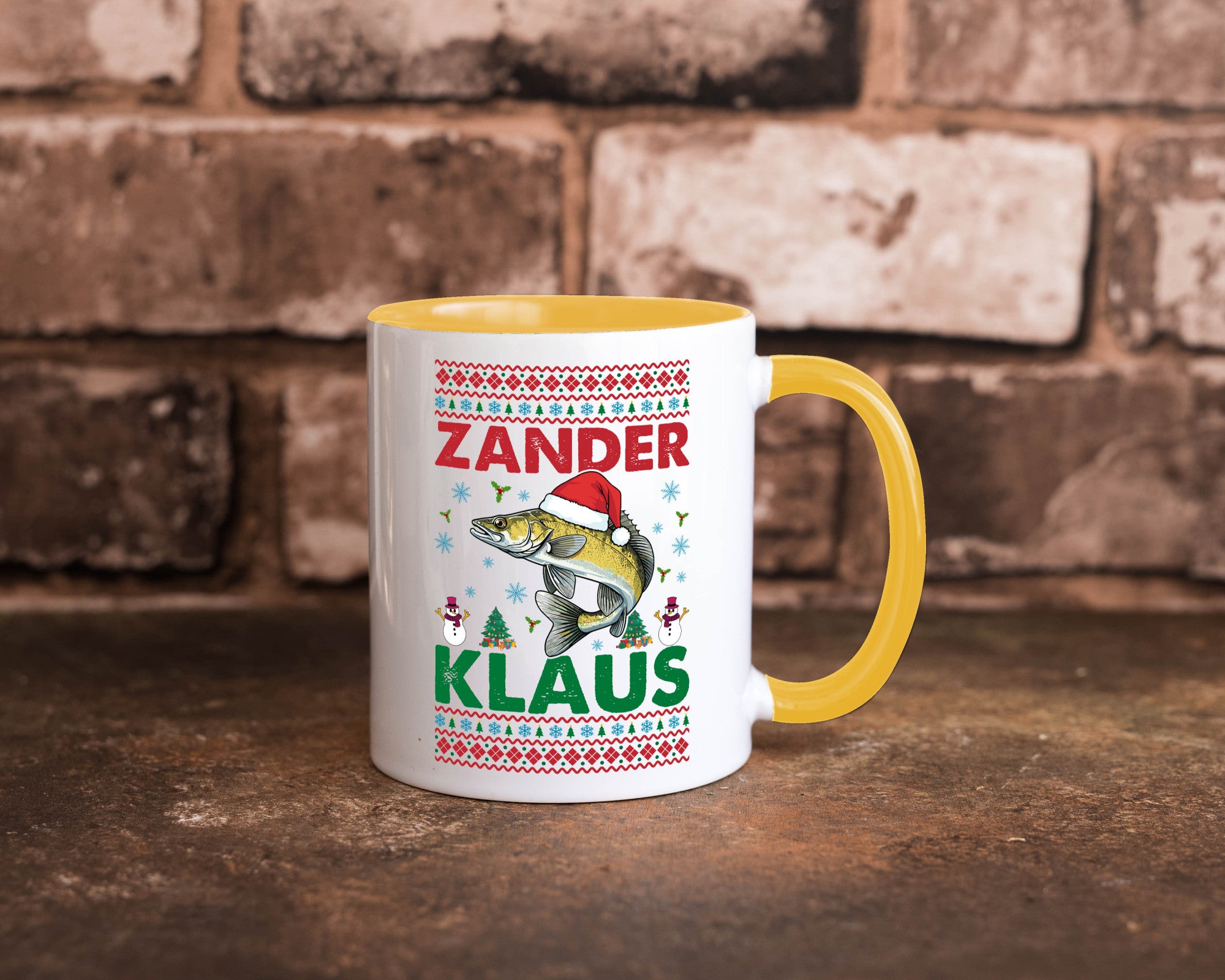 Zander Klaus | Ugly Christmas Angler Angeln v2 Geschenk Humor Geschenkidee