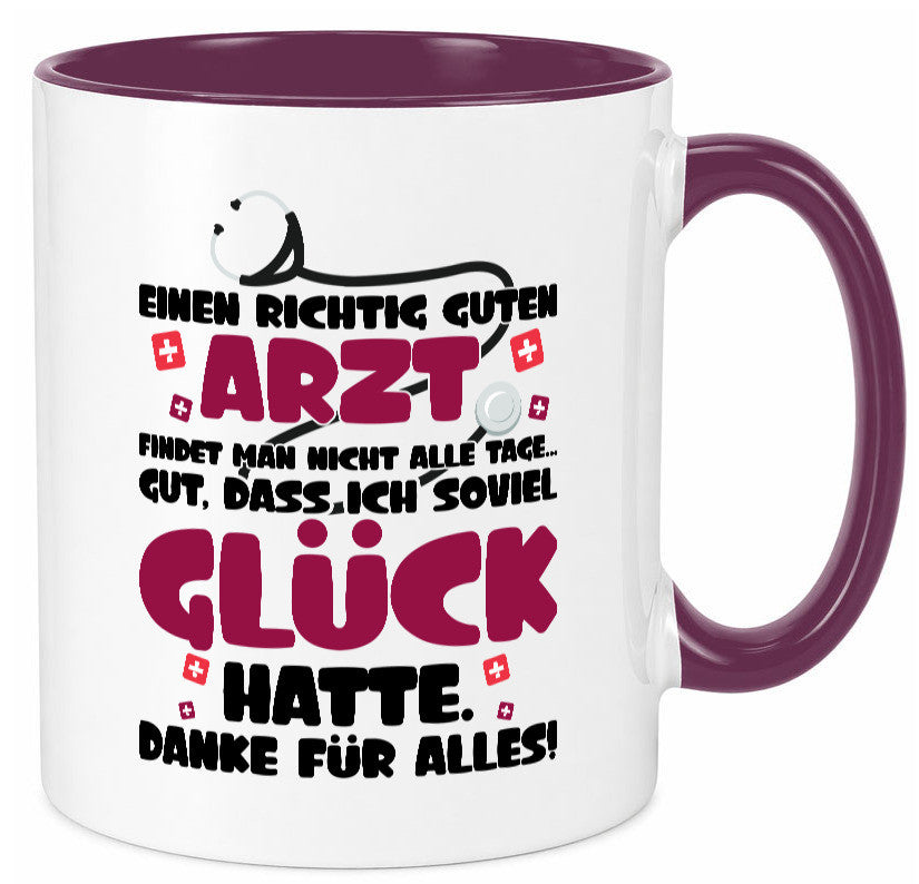 Richtig guter Arzt | Dankeschön Tasse Ãrzte Spruch vl1 Humor Geschenkidee