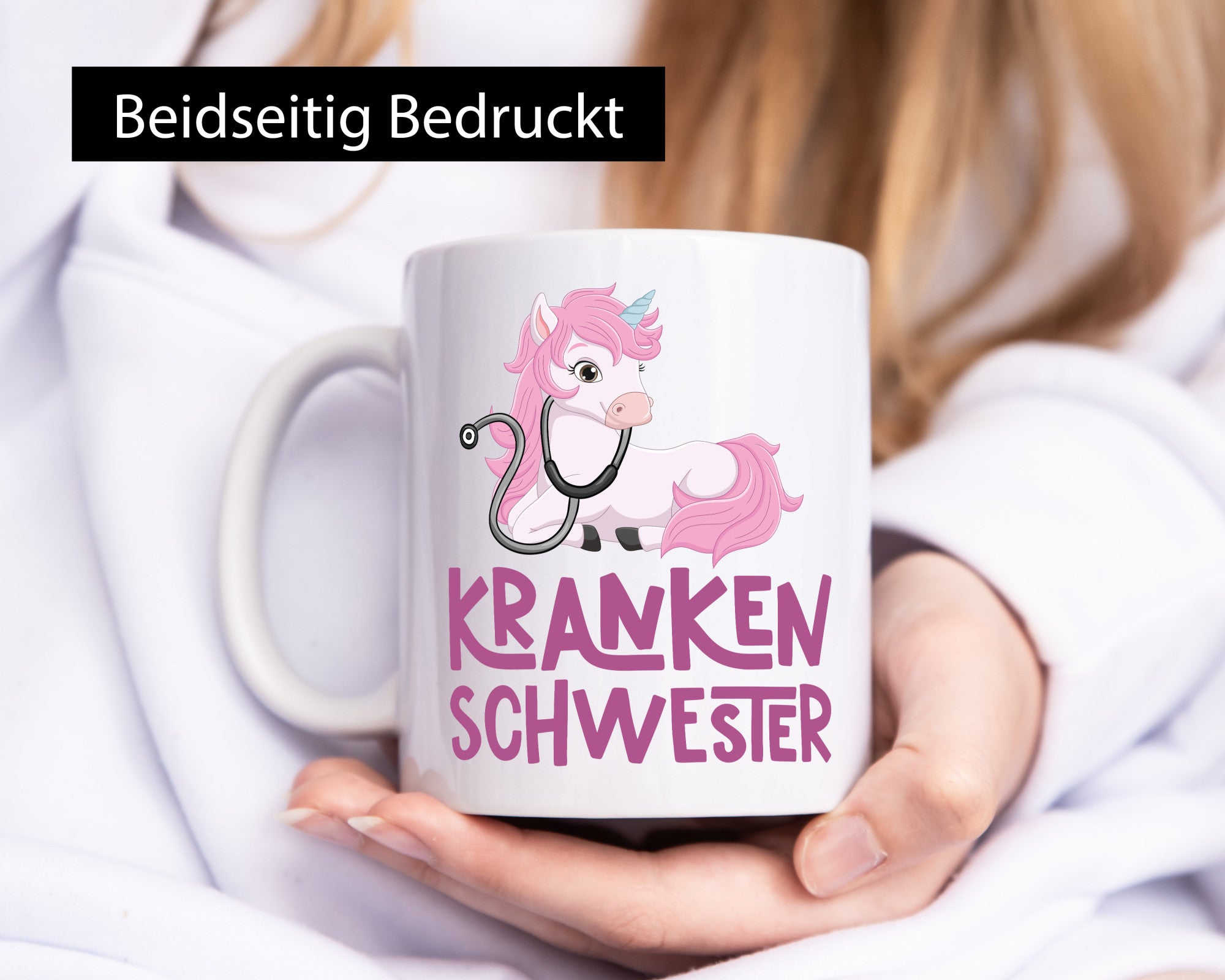 Krankenschwester | Süßes Einhorn Krankenhaus Humor Geschenkidee Tasse