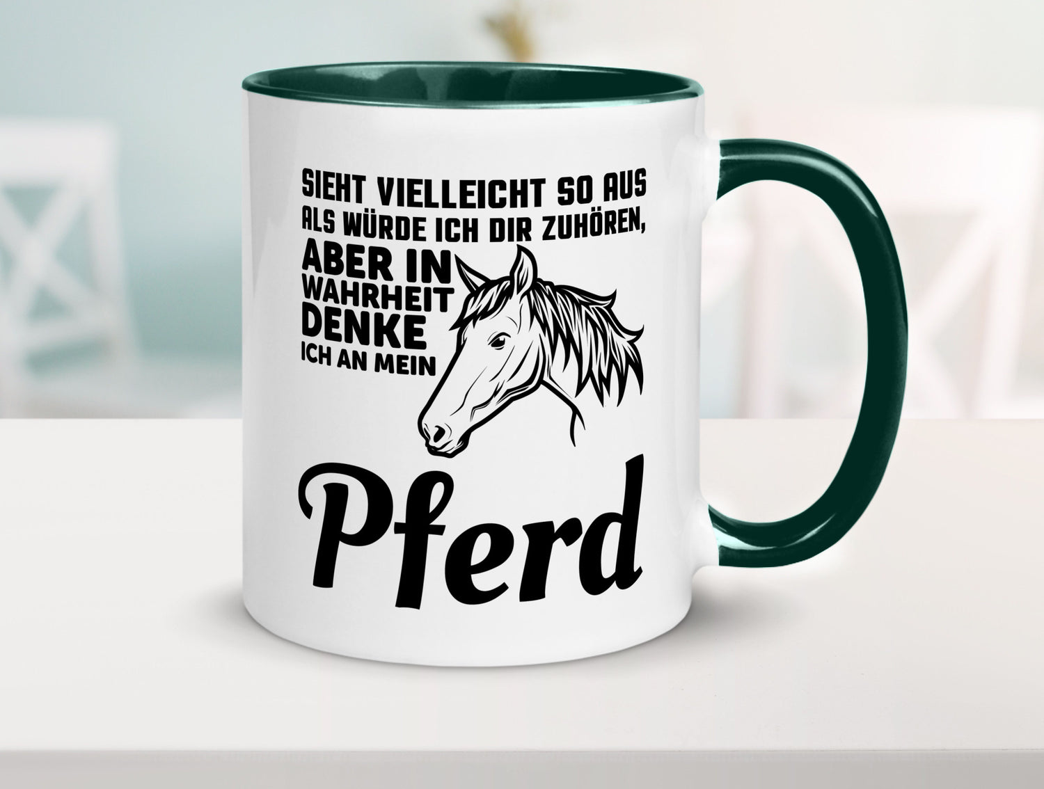 Pferde Spruch | Reiterin Tasse Pferdesport Reiten Humor Geschenkidee