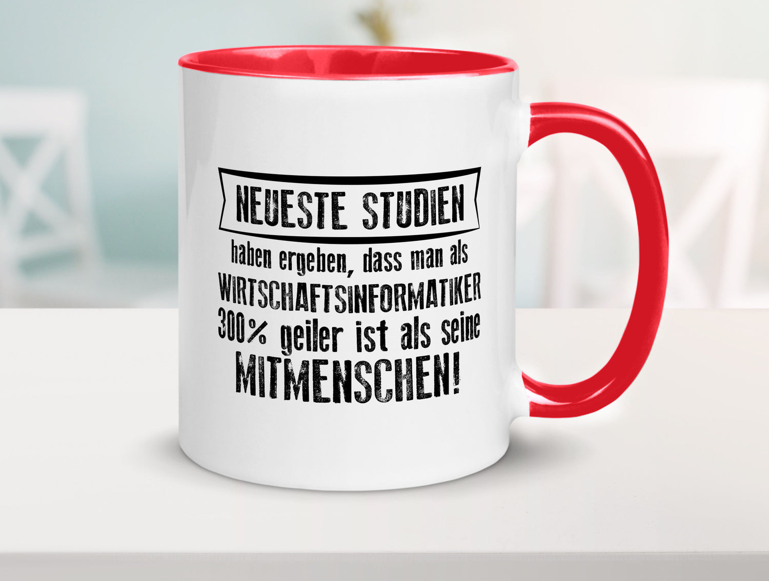Neuste Studien: Wirtschaftsinformatiker | Wirtschaft Geschenkidee Humor Tasse