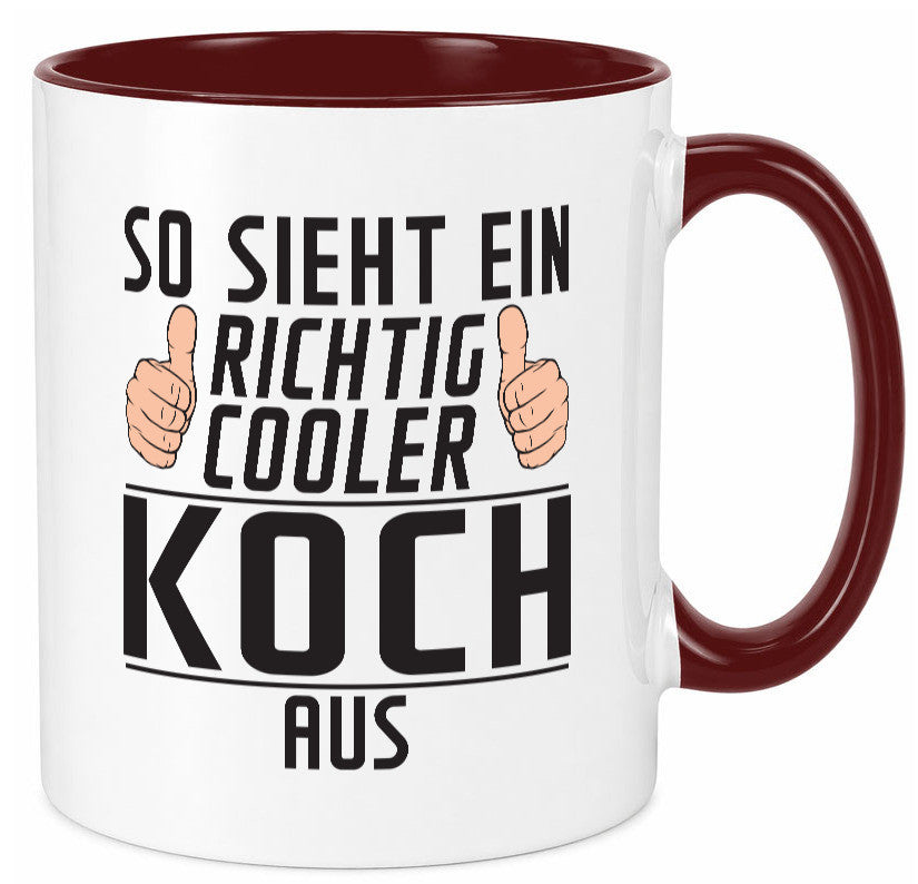 Richtig Cooler Koch | Chefkoch Humor Arbeit Kollegen Büro Geschenkidee Tasse