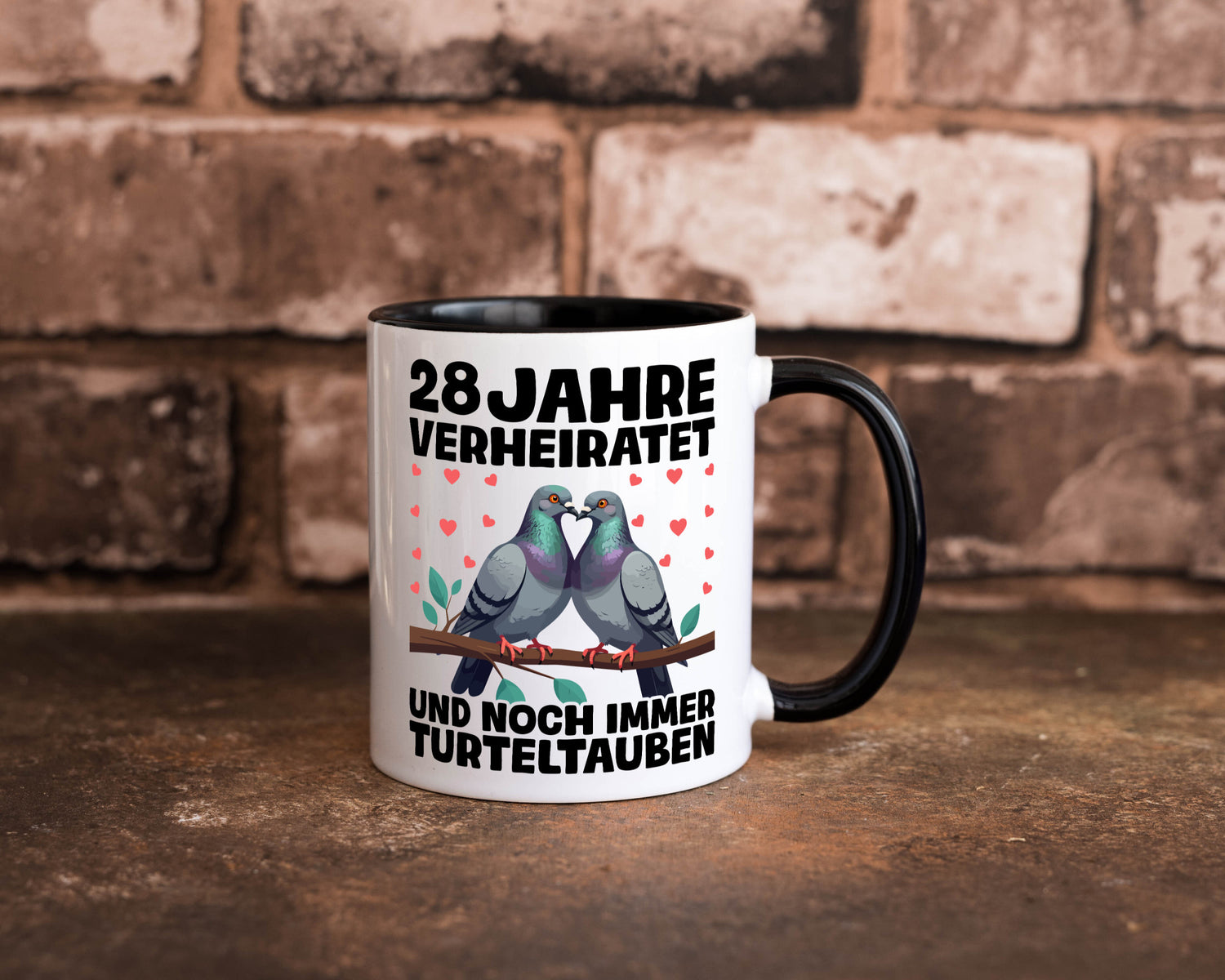 28 Jahre verheiratet | Turteltauben Ehe Ehepaar Geschenk Humor Geschenkidee