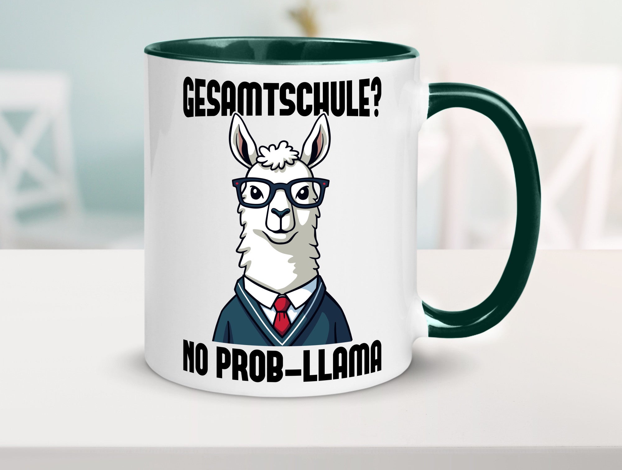 Gesammtschule | no prob-llama Einschuldung Humor Geschenkidee Tasse