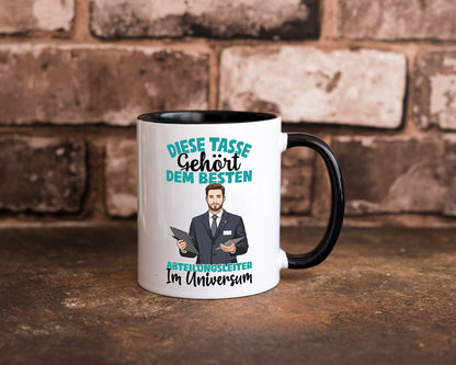 Im Universum: Abteilungsleiter| Führungskraft lustig Humor Geschenkidee Tasse
