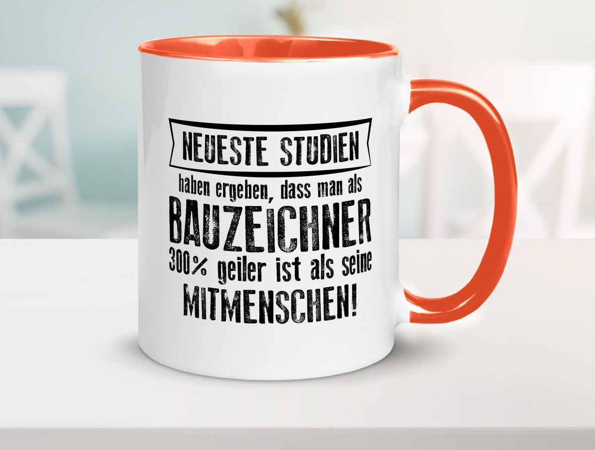 Neuste Studien: Bauzeichner | Zeichner Humor Geschenkidee Tasse