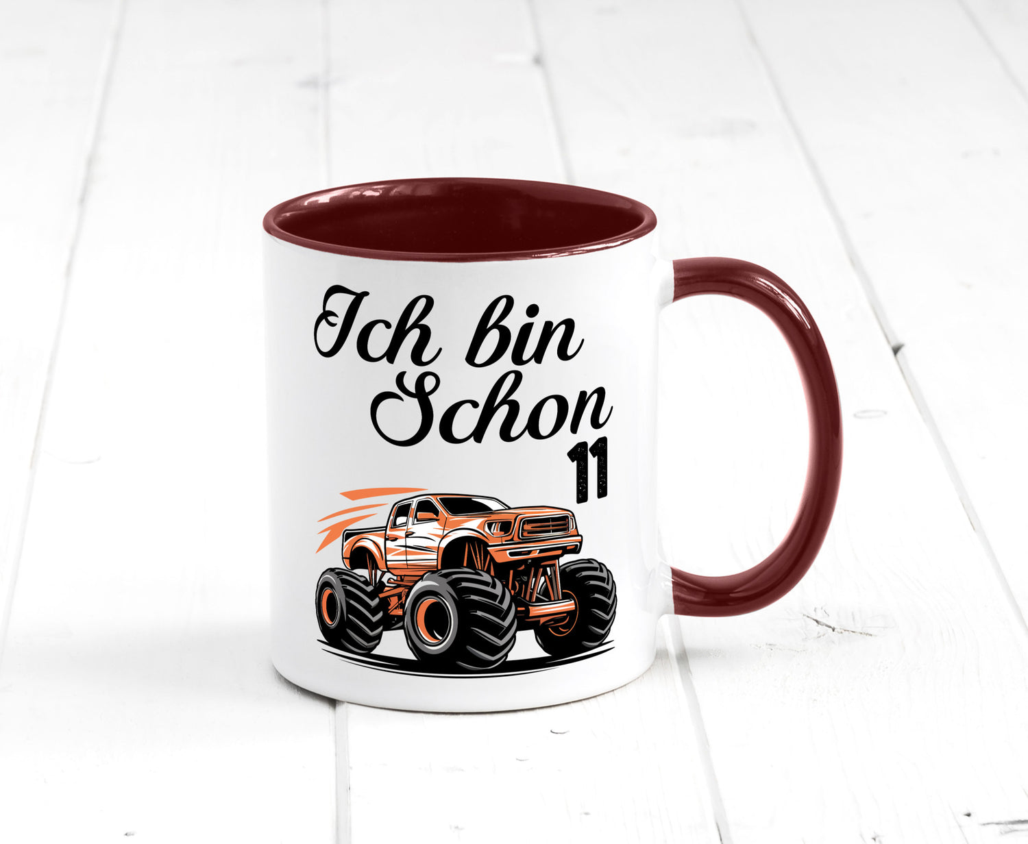 11. Geburtstag | Monster truck 11 Jahre lustiger Spruch Geschenk Geschenkidee