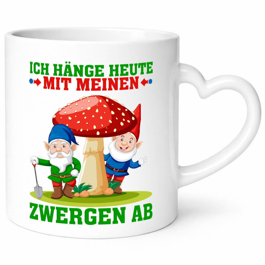 Hänge mit meinen Zwergen ab | Gartenzwerg Geschenk Humor Geschenkidee lustiger