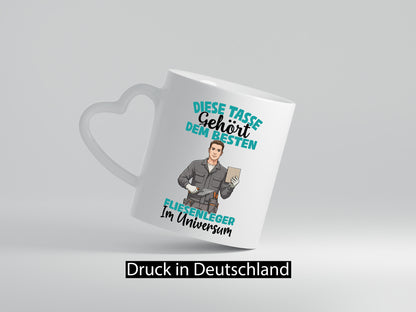 Im Universum: Fliesenleger | Fliesenlegen Bau Geschenk Humor Geschenkidee