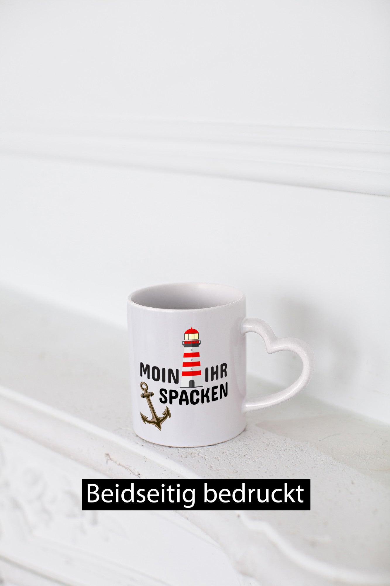 Moin Ihr Spacken | Norddeutscher Tasse Leuchtturm Geschenkidee Humor