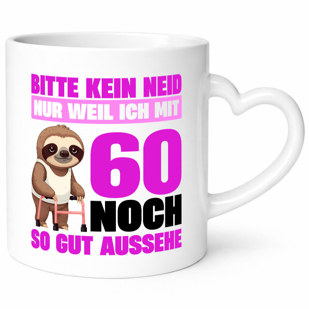 60. Geburtstag | Bitte kein neid Faultier 60 Jahre v2 Geschenk Geschenkidee