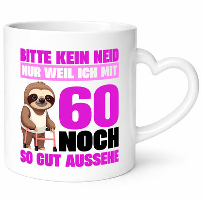 60. Geburtstag | Bitte kein neid Faultier 60 Jahre v2 Geschenk Geschenkidee