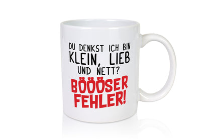 Klein lieb und Nett | Teenager Freunde lustiger Spruch Geschenk Humor