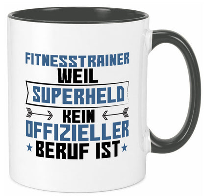 Superheld Fitnesstrainer | Personal Trainer Sport Geschenkidee Humor Tasse