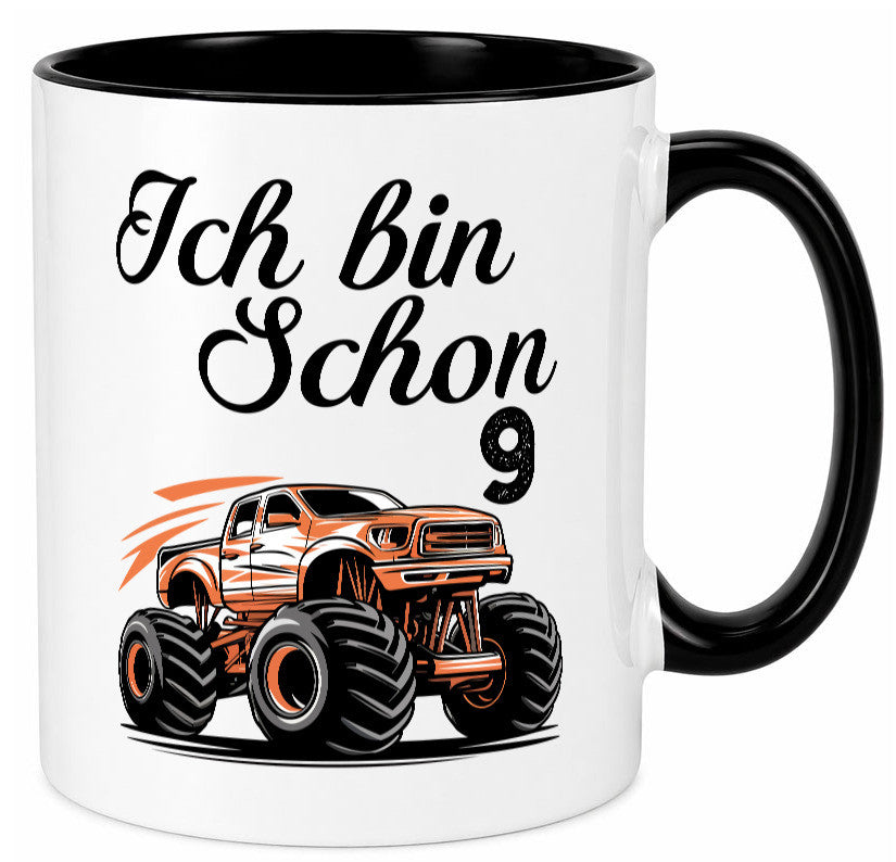 9. Geburtstag | Monster truck 9 Jahre lustiger Spruch Geschenk Geschenkidee