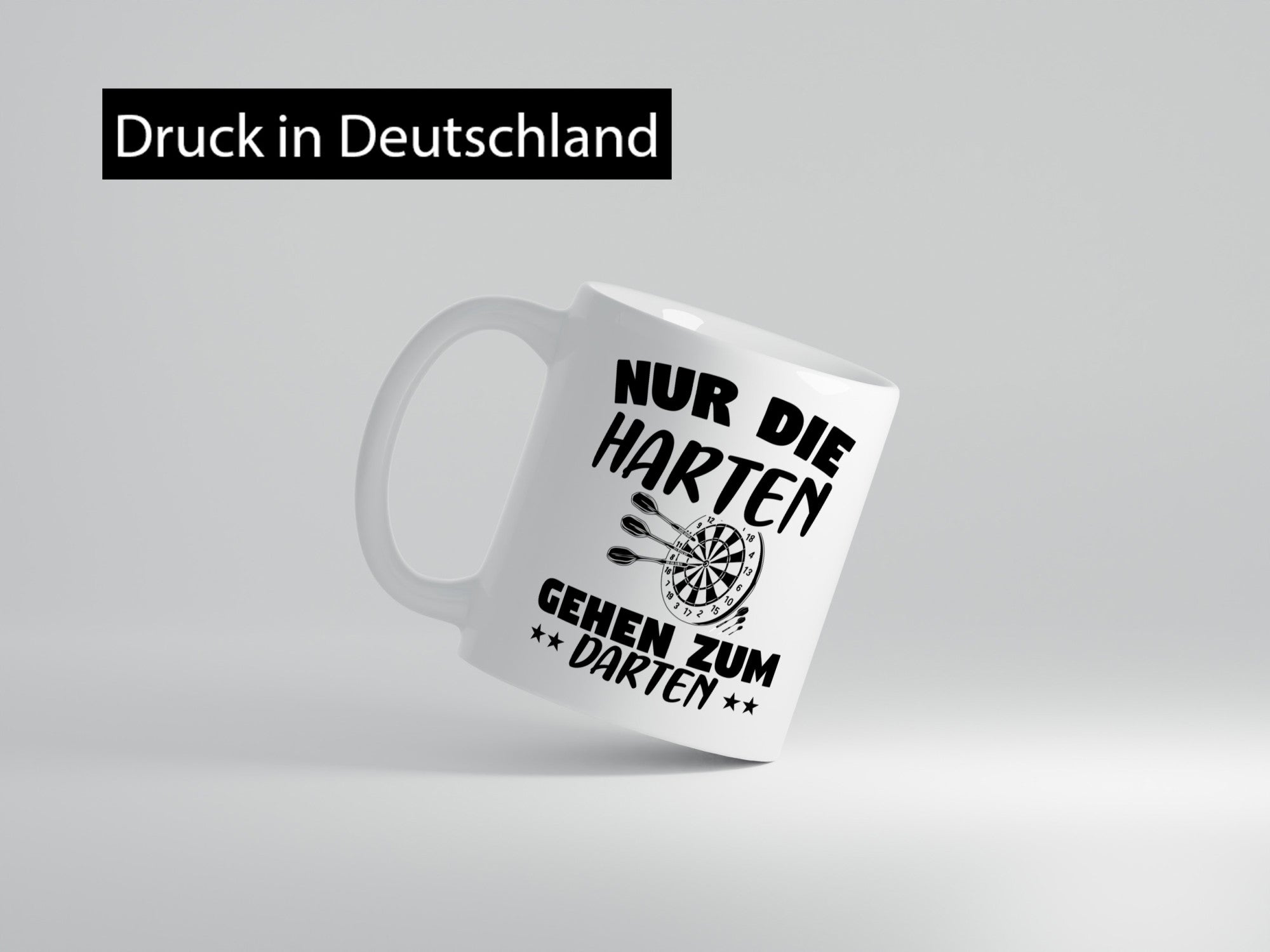 Die Harten gehen zum Darten | Dart Tasse Dartspieler Geschenkidee Humor