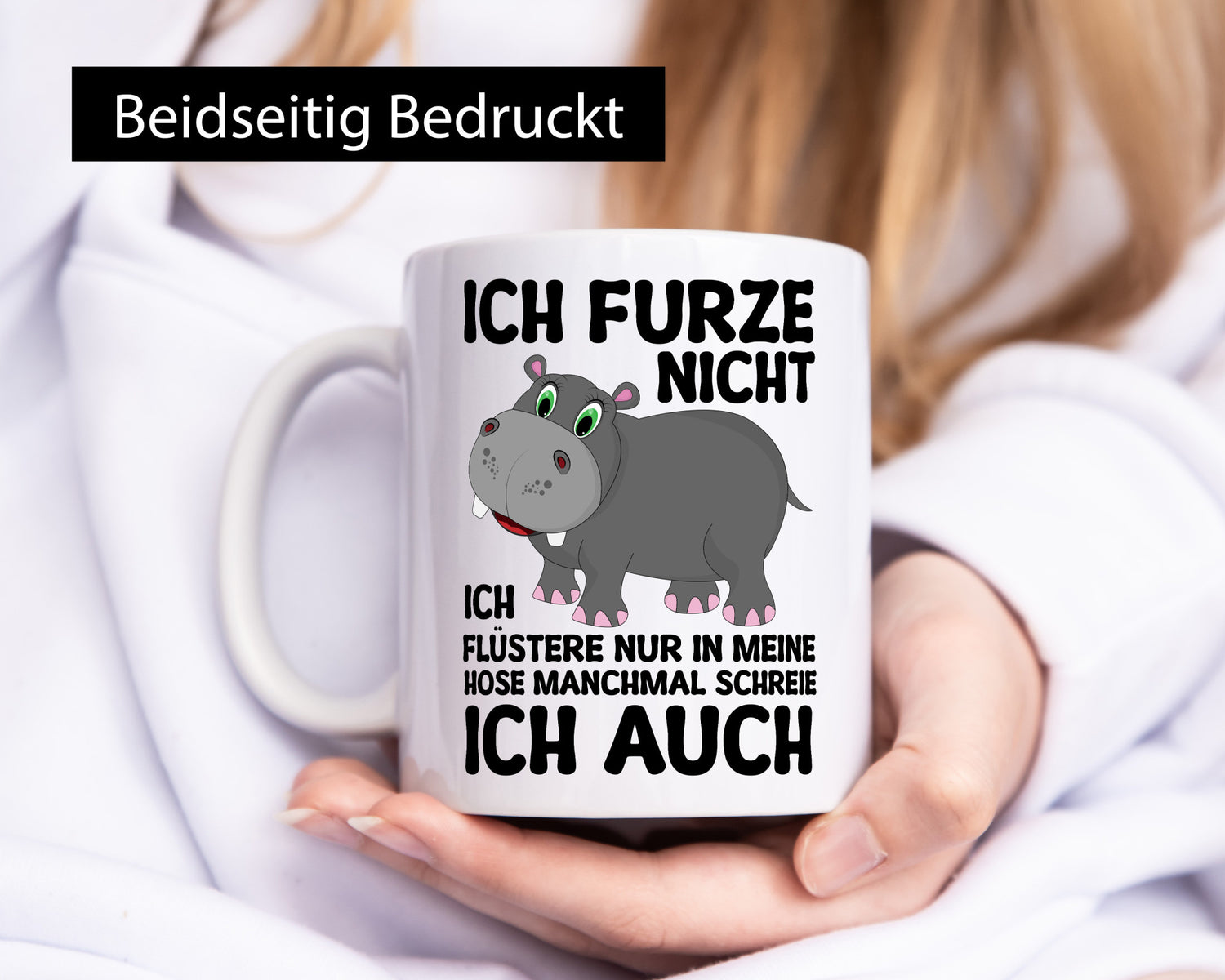 Ich furze nicht | furznilpferd v2 Humor Geschenkidee Tasse