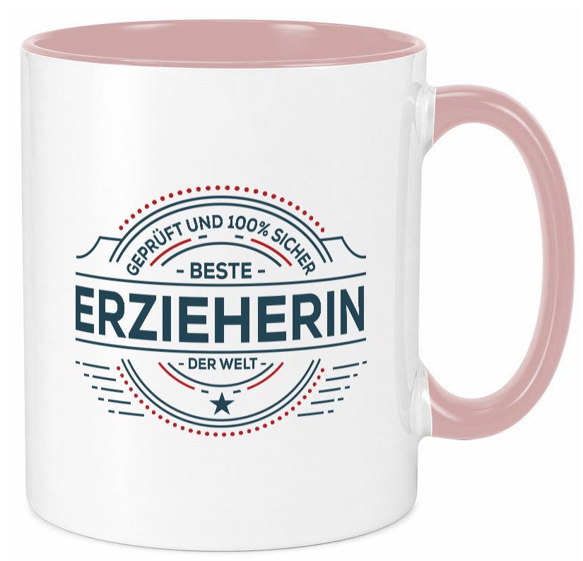 Geprüft und sicher: Erzieherin | Pädagogin Schule Geschenk Humor Geschenkidee