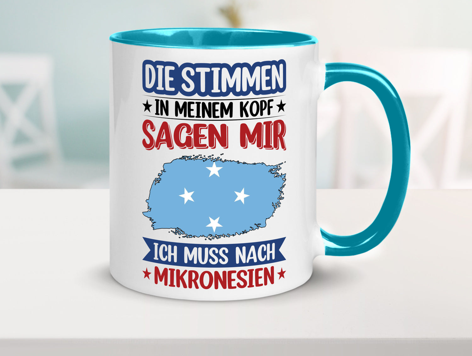 Mikronesien | Urlaub Stimmen in meinem Kopf Traumland Geschenk Humor