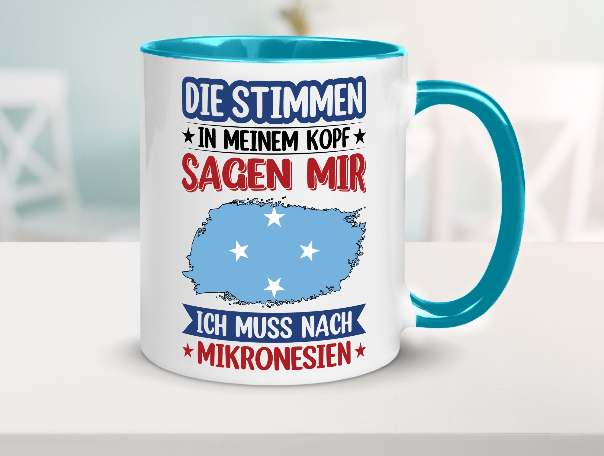 Mikronesien | Urlaub Stimmen in meinem Kopf Traumland Geschenk Humor