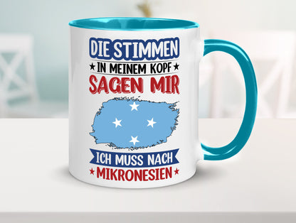 Mikronesien | Urlaub Stimmen in meinem Kopf Traumland Geschenk Humor