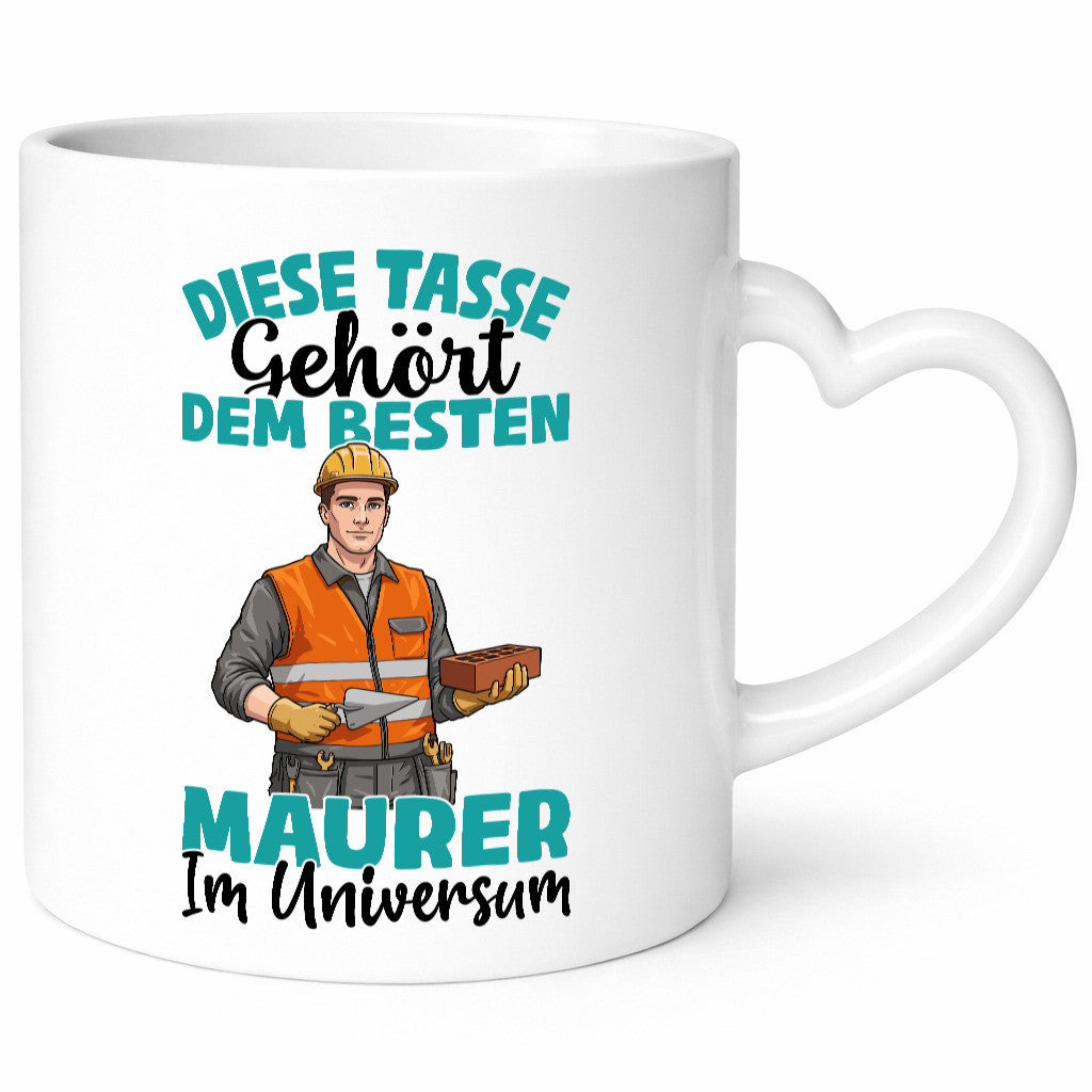 Im Universum: Maurer | Bau Handwerker Geschenkidee Humor Tasse