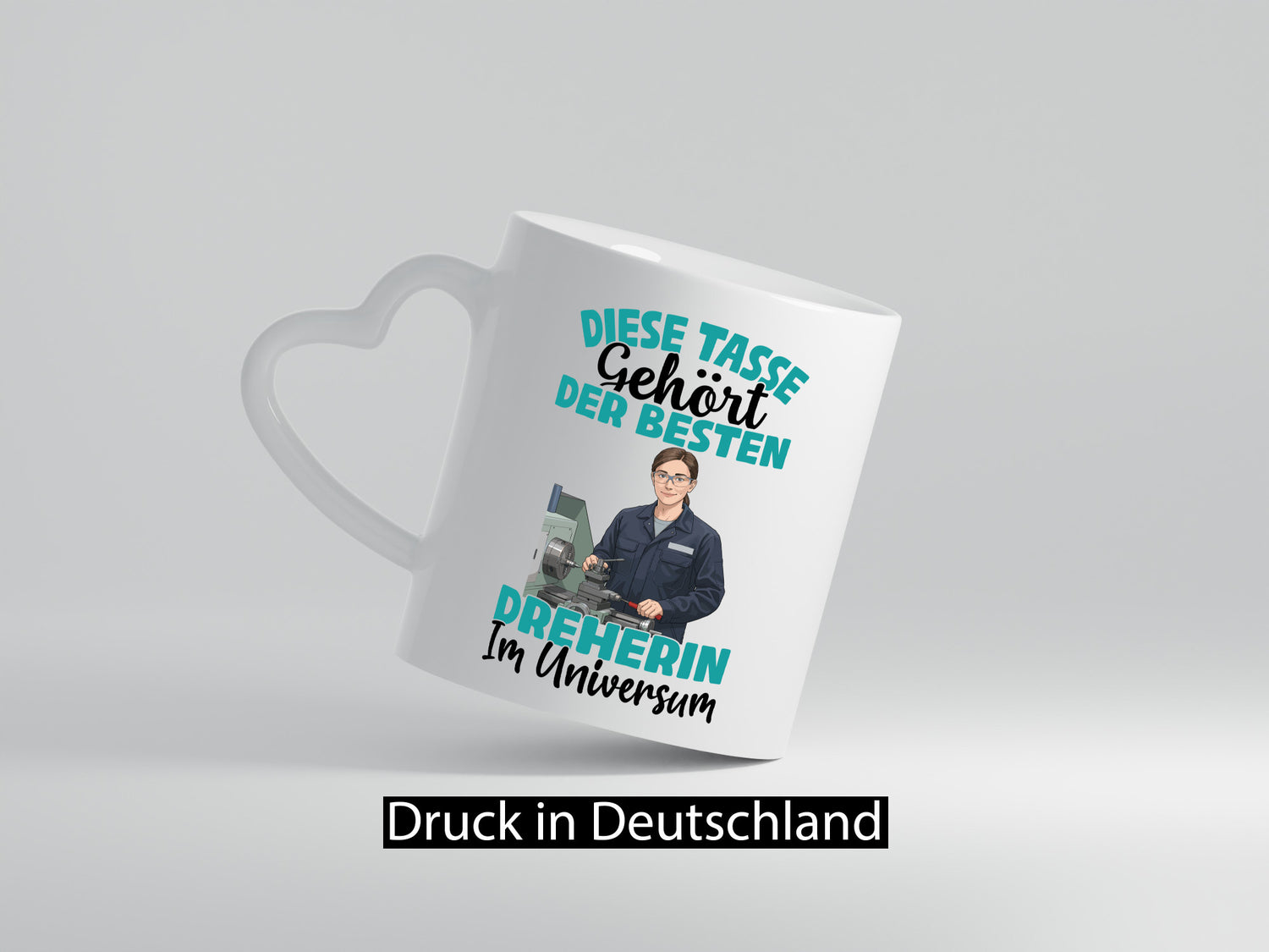 Im Universum: Dreherin | Fräser Dreher Humor Geschenkidee Tasse