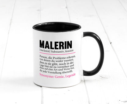 Malerin | Spruch Beruf lustig Malerinnen Humor Arbeit Kollegen Büro