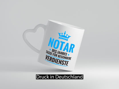 Besonderer Verdienst: Notar | Jurist Geschenkidee Humor Tasse