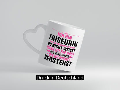 Löse Probleme: Friseurin | Friseuse Frisörin Geschenkidee Humor Tasse