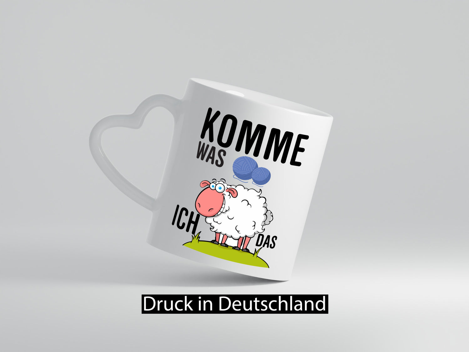 Komme was Wolle | häkeln Häkelzubehör Schaf Humor Geschenkidee Tasse