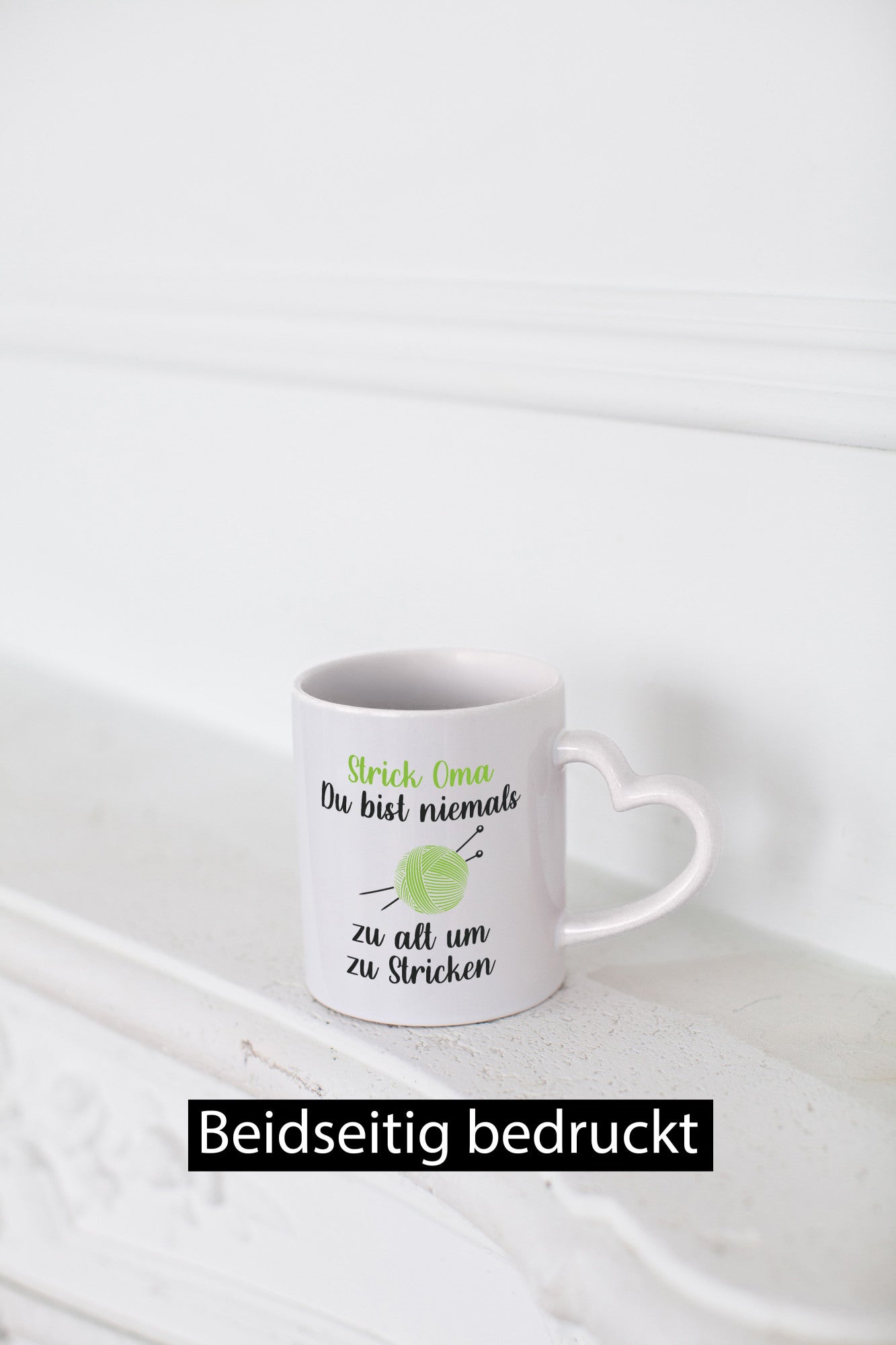 Strickoma, niemals zu alt zum Stricken | Wolle Humor Familie Geschenkidee Tasse