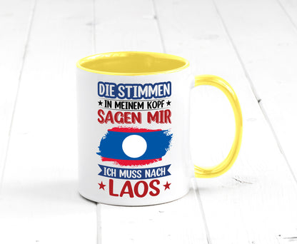 Laos | Urlaub Stimmen in meinem Kopf Traumland lustig Humor Geschenkidee