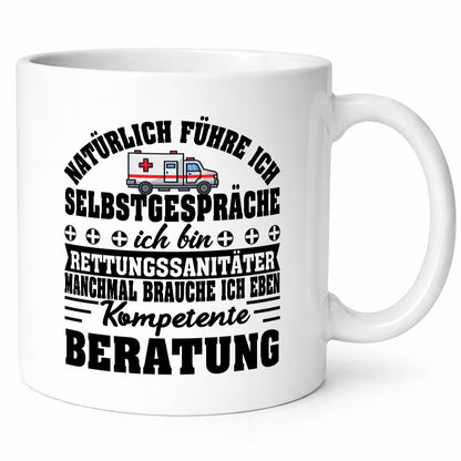 Sanitäter Monologe | Kompetente Beratung Humor Geschenkidee Tasse