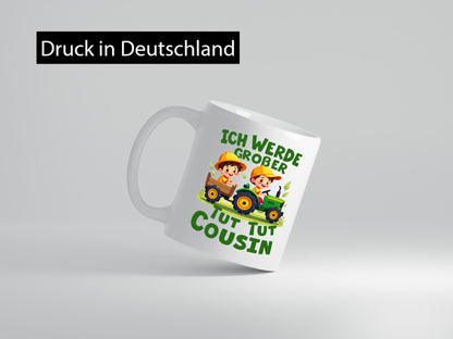 Ich werde Großcousin | Familie Bauer lustiger Spruch Geschenk Geschenkidee