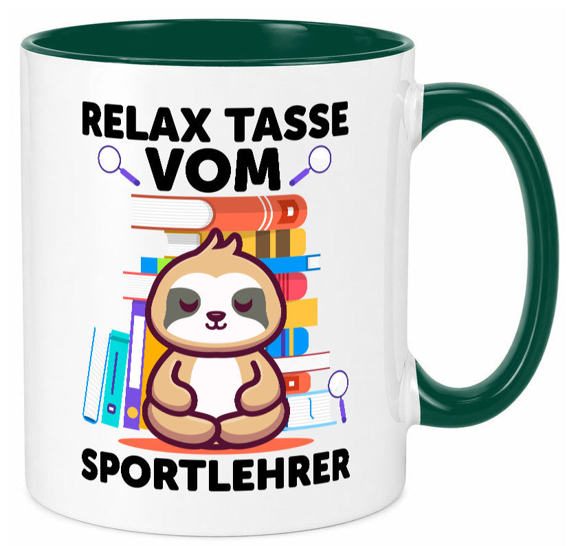 Relax Tasse: Sportlehrer | Lehrer Sport lustiger Spruch Geschenk Humor