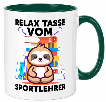 Relax Tasse: Sportlehrer | Lehrer Sport lustiger Spruch Geschenk Humor