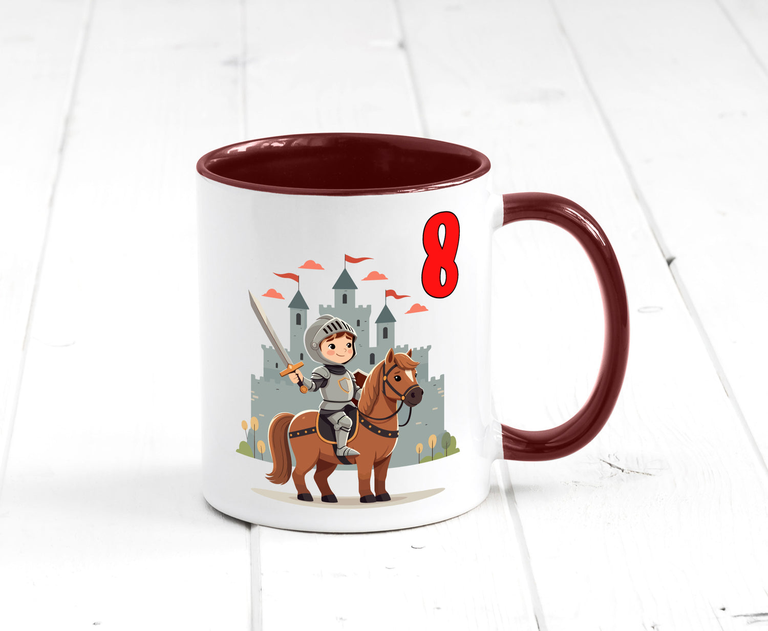 8. Geburtstag | 8 Jahre Ritter Junge Schloss Geschenk Geschenkidee lustiger