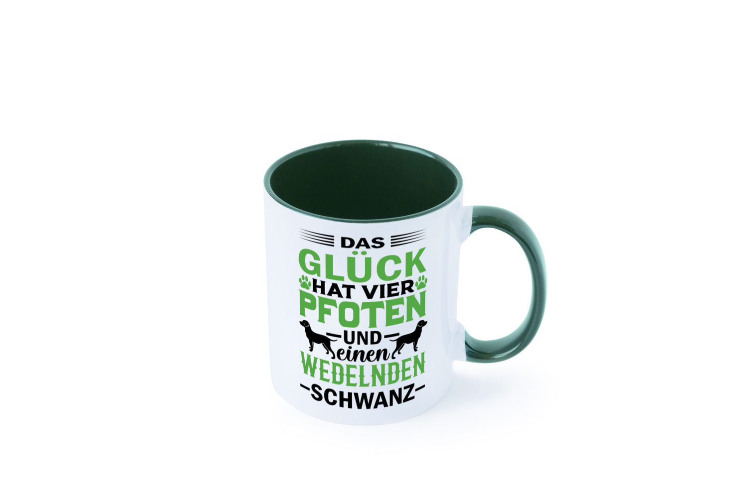 Das Glück hat 4 Pfoten | Hundeliebhaber Ich liebe Hunde Geschenk Tierliebhaber