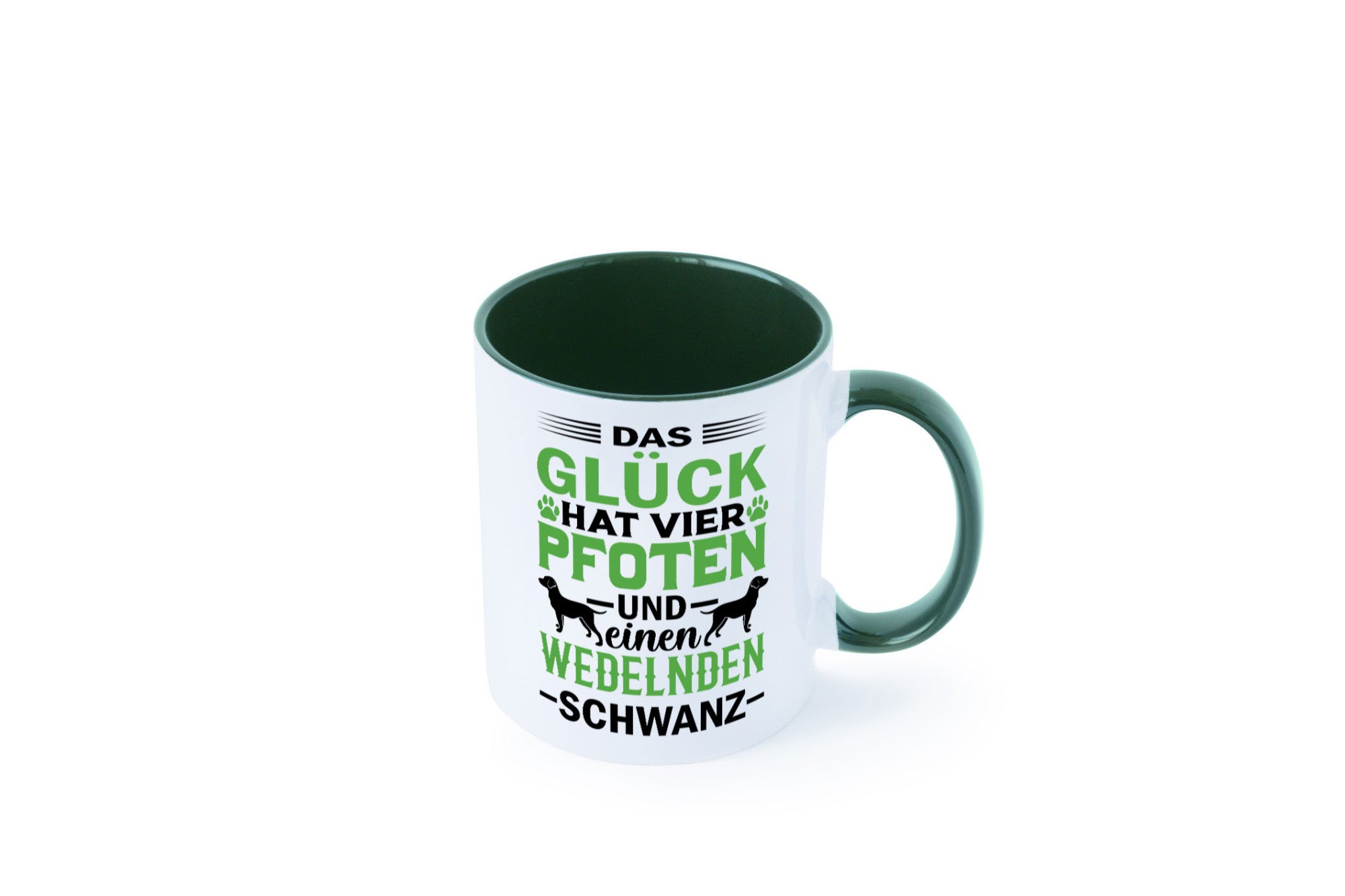 Das Glück hat 4 Pfoten | Hundeliebhaber Ich liebe Hunde Geschenk Tierliebhaber