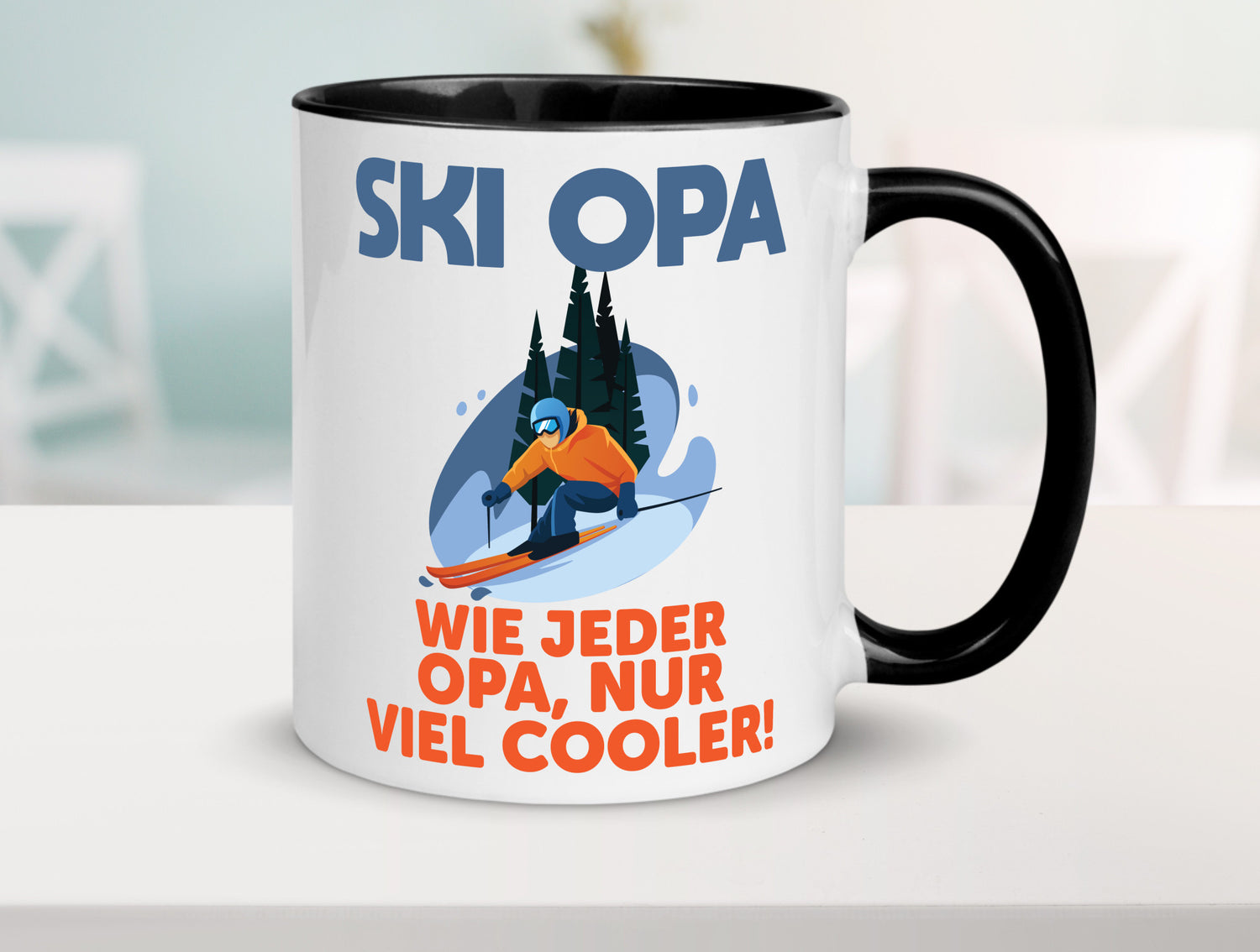 Ski Opa, normal, nur cooler | Skifahrer Bäume Schnee Geschenkidee Familie Humor